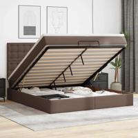 Ottoman bed met matrassen 180x200cm fluweel zwart