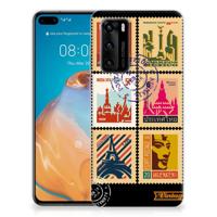 Huawei P40 | Silliconen Back Cover | Postzegels Huawei P40 | Silliconen Back Cover | Postzegels