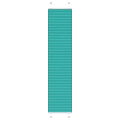 Pliss rolgordijn 50x200 cm stofbreedte 49,4 cm petrol groen