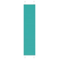 Pliss rolgordijn 50x200 cm stofbreedte 49,4 cm petrol groen