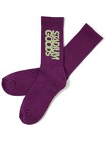 STADIUM GOODS® chaussettes à logo brodé - Violet - thumbnail