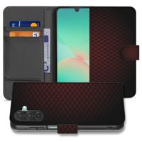Samsung Galaxy A17 Hoesje | Bookcase | Geruit Rood Met 3 Pasjes