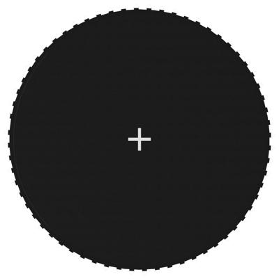 VidaXL Springmat voor 12 feet/3,66 m ronde trampoline stof zwart