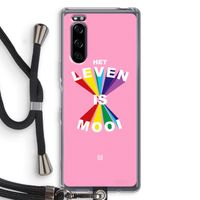 Het Leven Is Mooi: Sony Xperia 5 Transparant Hoesje met koord