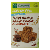 Damhert Haverkoekjes chocolade glutenvrij 165 Gram