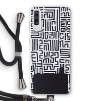 Moroccan Print: Samsung Galaxy A70 Transparant Hoesje met koord