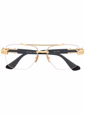 Dita Eyewear lunettes de vue à monture pilote - Noir