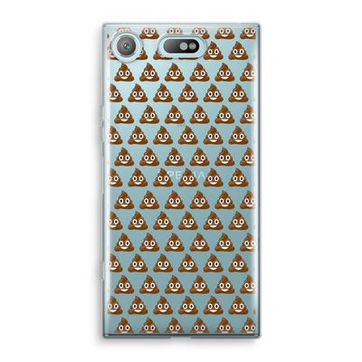 Poop emoji: Sony Xperia XZ1 Compact Transparant Hoesje