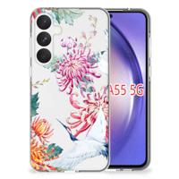Samsung Galaxy A55 | TPU Hoesje | Bird Flowers