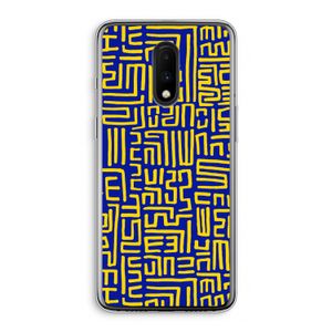 Majorelle Blue Print: OnePlus 7 Transparant Hoesje