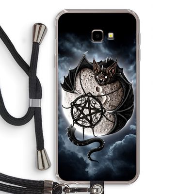 Volle maan: Samsung Galaxy J4 Plus Transparant Hoesje met koord