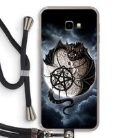 Volle maan: Samsung Galaxy J4 Plus Transparant Hoesje met koord