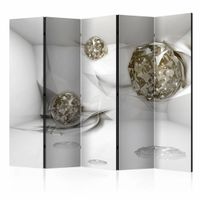 Vouwscherm - Abstracte diamanten 225x172cm  , gemonteerd geleverd, dubbelzijdig geprint (kamerscherm)