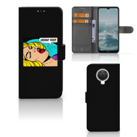 Nokia G10 | G20 Wallet Case met Pasjes Popart Oh Yes - thumbnail