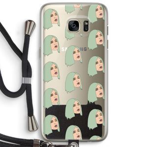 King Kylie: Samsung Galaxy S7 Edge Transparant Hoesje met koord