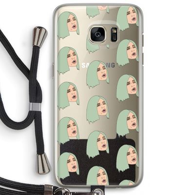 King Kylie: Samsung Galaxy S7 Edge Transparant Hoesje met koord