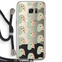 King Kylie: Samsung Galaxy S7 Edge Transparant Hoesje met koord King Kylie: Samsung Galaxy S7 Edge Transparant Hoesje met koord