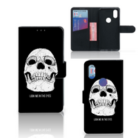Telefoonhoesje met Naam Xiaomi Mi Mix 2s Skull Eyes - thumbnail