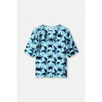 Pom Amsterdam - Blauw | Dames | Blouse | Blauw | 40 | regular | Kamst mode Pom Amsterdam - Blauw | Dames | Blouse | Blauw | 40 | regular | Kamst mode