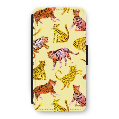 Cute Tigers and Leopards: iPhone 12 Flip Hoesje