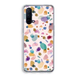 Terrazzo Memphis Pink: OnePlus Nord CE 5G Transparant Hoesje