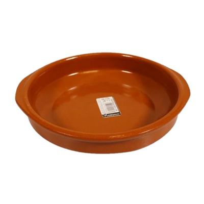 Concorde Tapas ovenschaal - terracotta aardewerk - D20 x H4 cm - rond - serveerschaal