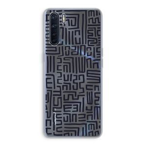 Moroccan Print: Oppo A91 Transparant Hoesje