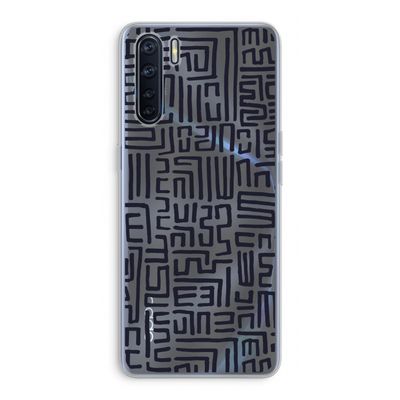 Moroccan Print: Oppo A91 Transparant Hoesje