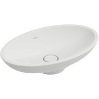 Villeroy & Boch Loop en Friends opzetwastafel 58,5x38cm met plug wit 51510001