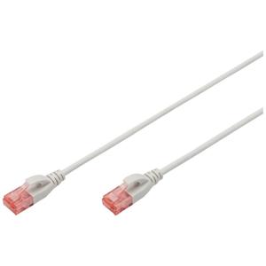 Digitus DK-1617-010S RJ45 Netwerkkabel, patchkabel CAT 6 U/UTP 1.00 m Grijs Halogeenvrij, Vlambestendig, Flexibel, Onafgeschermd 1 stuk(s)