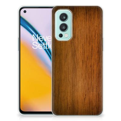 OnePlus Nord 2 5G | Bumper Hoesje | Donker Hout