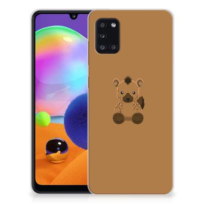 Samsung Galaxy A31 Telefoonhoesje met Naam Baby Hyena Samsung Galaxy A31 Telefoonhoesje met Naam Baby Hyena