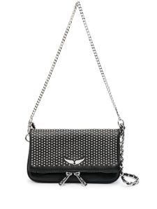 Zadig&Voltaire sac à bandoulière en cuir à clous - Noir