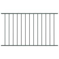 VidaXL Hekpaneel 1,63x0,75 m gepoedercoat staal antraciet