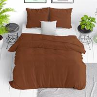 Dekbedovertrek Stone Washed Effen 200x200 Cm Bruin Anti Allergie & Stevig Dreamhouse - Dekbed-Discounter.nl Dekbedovertrek Stone Washed Effen 200x200 Cm Bruin Anti Allergie & Stevig Dreamhouse - Dekbed-Discounter.nl