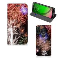 Motorola Moto G7 Play Hippe | Standcase | Vuurwerk