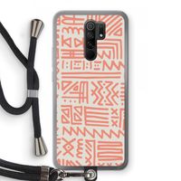 Marrakech Pink: Xiaomi Redmi 9 Transparant Hoesje met koord