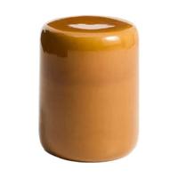 Kave Home Mesquida bijzettafel Ø35 cm keramiek Mosterd