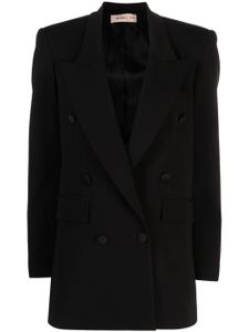 Blanca Vita blazer Glicy à boutonnière croisée - Noir