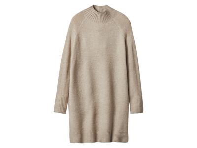 esmara Gebreide dames jurk (Beige, XL (48/50))