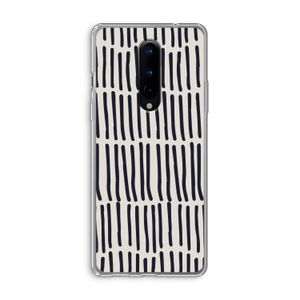Moroccan stripes: OnePlus 8 Transparant Hoesje