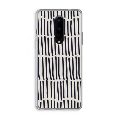 Moroccan stripes: OnePlus 8 Transparant Hoesje