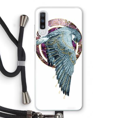 Golden Falcon: Samsung Galaxy A70 Transparant Hoesje met koord