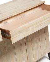 Kave Home Kave Home Dressoir Thinh, Thinh 4-deurs dressoir van massief acaciahout met 2 lades en zwarte afwerking, 184 x 98 cm (mtk0013) - thumbnail