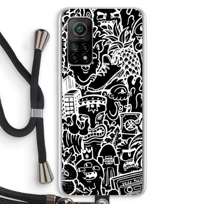 Vexx Black Mixtape: Xiaomi Mi 10T 5G Transparant Hoesje met koord