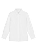 Dolce & Gabbana Kids long-sleeve cotton shirt - Blanc - thumbnail