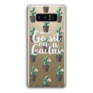 Cactus quote: Samsung Galaxy Note 8 Transparant Hoesje