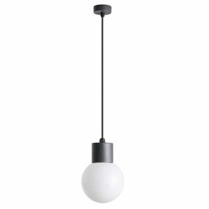 Buiten hanglamp Moon donkergrijs met witte bol E27 fitting Spaans Design Faro