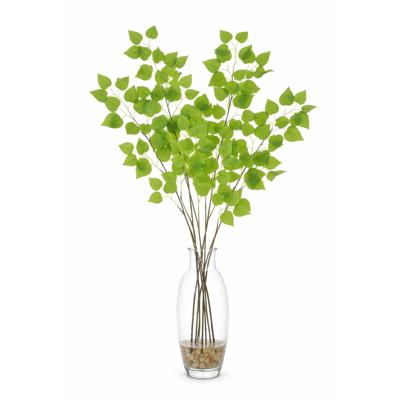 Kunsttak / kunstbloem Berk - 5x - 87 cm - groen - boeket opvulling bladgroen Kunsttak / kunstbloem Berk - 5x - 87 cm - groen - boeket opvulling bladgroen