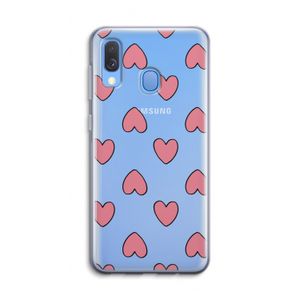Ondersteboven verliefd: Samsung Galaxy A40 Transparant Hoesje